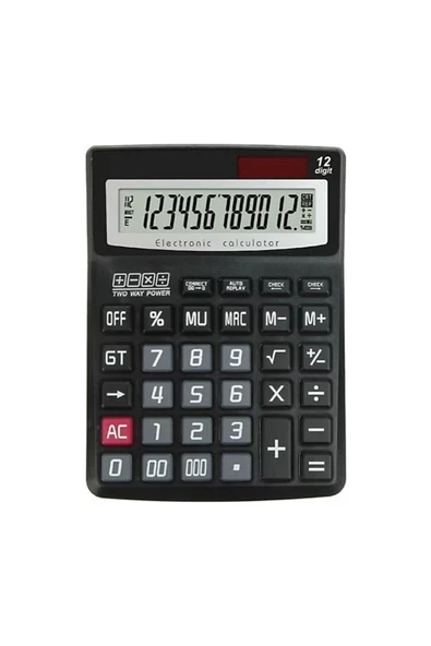 Dağtaş Kırtasiye Ticon CC-6012 Hesap Makinesi 14 Haneli Check&Correct ürün görseli 1