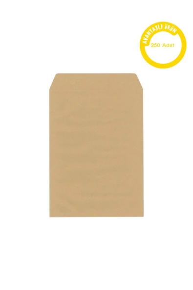 Dağtaş Kırtasiye Asil Doğan Torba Zarf 24X32 100 gr Silikonlu Formula 250 Adet ürün görseli 1