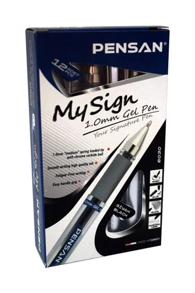 Pensan My Sign 1.0 Jel Mürekkepli İmza Kalemi 12'li (1 kutu) ürün görseli 1