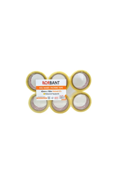 BOR BANT 45x100 Koli Bandı 6'lı Paket ürün görseli 1