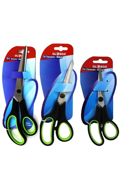 Globox 15-20-25cm  Ofis Büro Makası Set ürün görseli 1