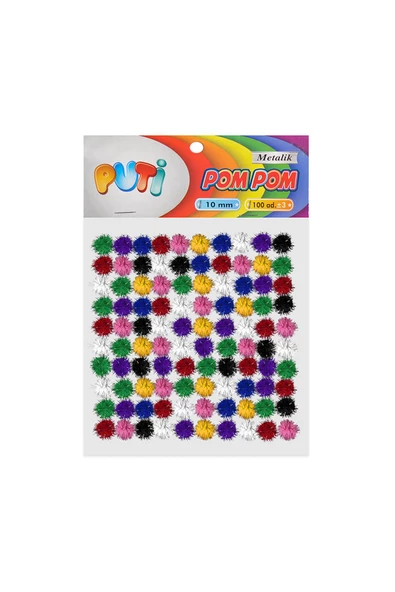 Dağtaş Kırtasiye PUTİ POM POM 10MM METALİK ürün görseli 1