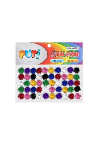 Dağtaş Kırtasiye PUTİ POM POM 20MM METALİK ürün görseli 1