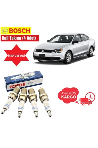 Bosch Volkswagen Jetta 1.2 Tsi Bosch Çift Iridyum Buji Takım 2011--2014 Uyumlu ürün görseli 1