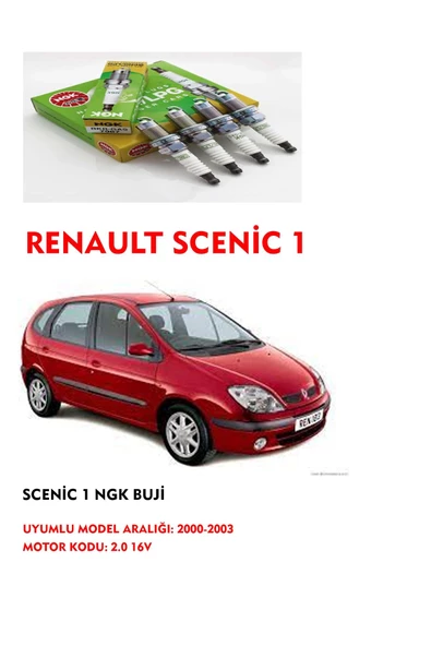 NGK Scenic 1 2000 Model F4r 2.0 16v Motor Buji ürün görseli 1