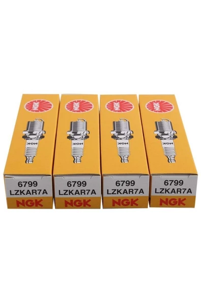 NGK Renault Clio 2 1.2 16v 4'lü Buji Takımı Lzkar7a ürün görseli 1