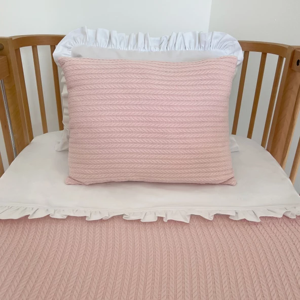 Pike Takımı Bebek Örgü Desen-Açık Pembe ürün görseli 1