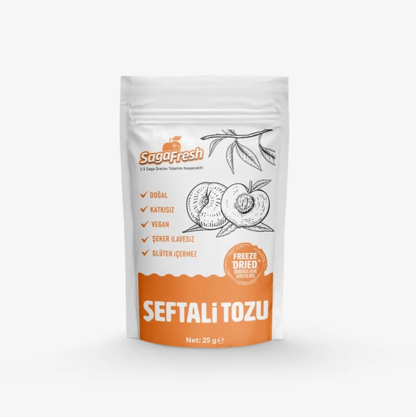 Dondurularak Kurutulmuş Şeftali Tozu (25g) ürün görseli 1