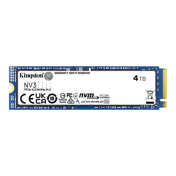 KINGSTON KNG 4TB NV3 Gen4x4 NVMe SSD SNV3S/4000G ürün görseli 1