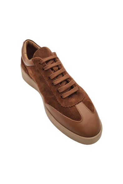 Gerçek Deri Günlük Kadın Sneakers - Resim 3