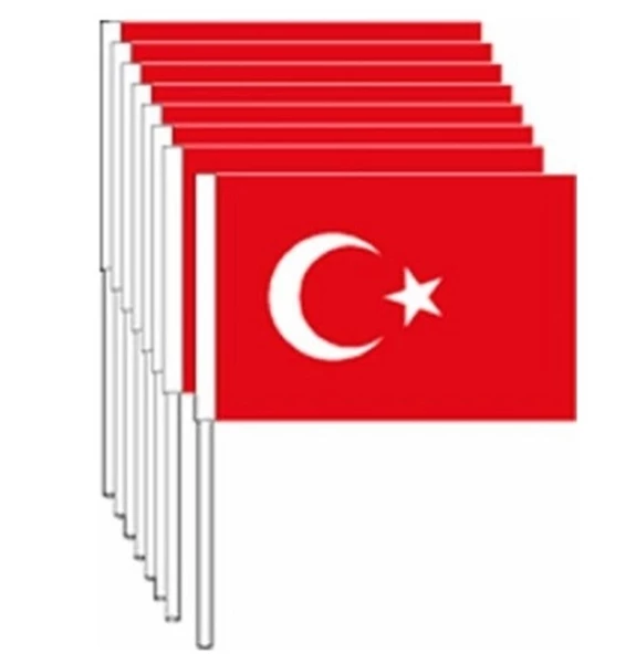 Sopalı Kağıt Bayrak Büyük 40Lı ürün görseli 1