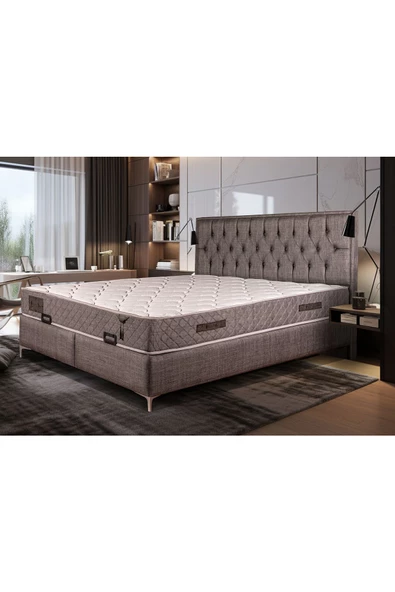 Beauty Sleep Aspendos Serisi Tek Kişilik Baza Başlık Seti ürün görseli 1