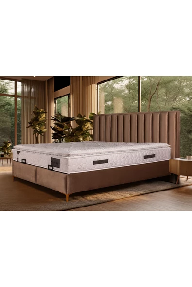 Beauty Sleep Piyano Serisi 120*200 Yatak Baza Başlık Seti ürün görseli 1