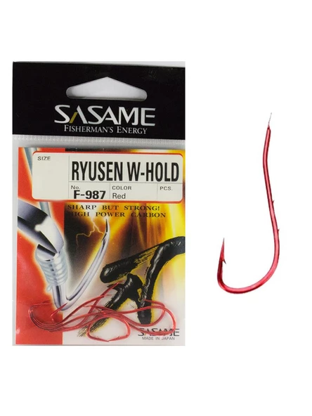 Sasame Ryusen W-Hold Red F-987 Serisi Olta İğnesi ürün görseli 1