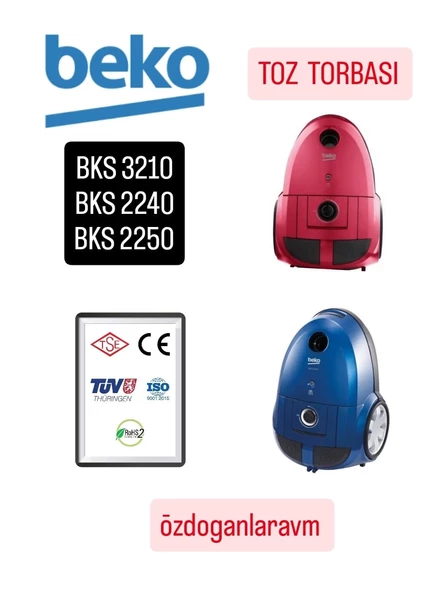 Beko Toz Torbası Bks 2240 Bks 2250 Toz Torbası 10 Adet ürün görseli 1