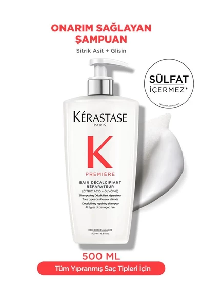 Première Bain Decalcifiant Reparateur Yıpranmış Saçlar Için Onarım Sağlayan Şampu ürün görseli 1