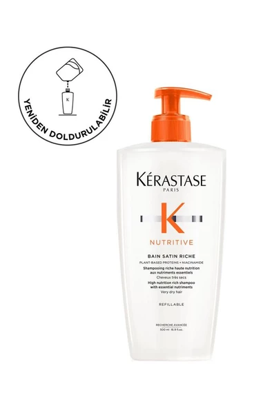 Nutritive Bain Satin Riche Yoğun Nemlendirici Şampuan 500 ml ürün görseli 1
