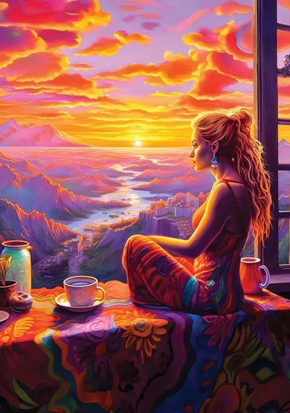 Art Puzzle Mutluluğa Bakış - 1000 Parça 5259 ürün görseli 1