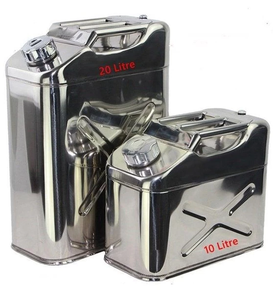 Steweld Paslanmaz Metal Benzin Bidonu 10 Litre ürün görseli 1