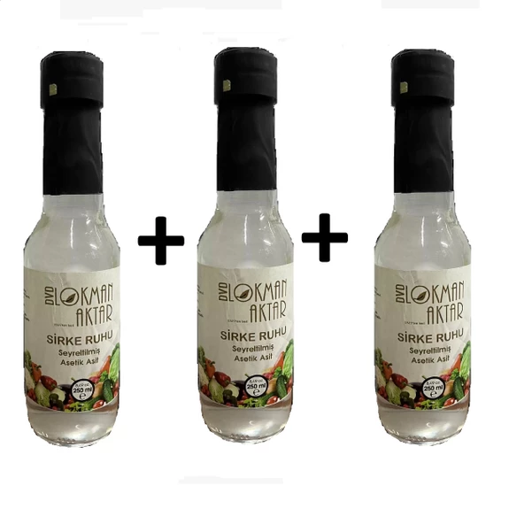 Sirke Ruhu Beyaz  Sirke 250 ml 3 Adet, Lokman Aktar ürün görseli 1