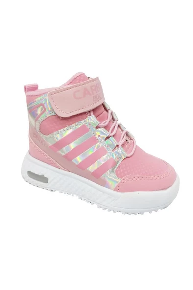 Carby 2021-B Kız Bebe Sneakers Bot Pembe Parlak ürün görseli 1