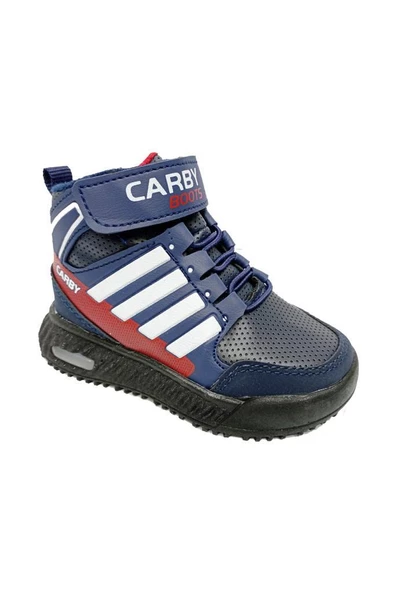Carby 2021-B Bebe Sneakers Bot Laci Beyaz Kırnızı ürün görseli 1