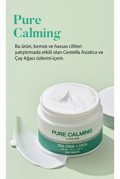 SKIN627,Kore Kozmetik Hassas Ciltler Için Yatıştırıcı Çay Ağacı Içeren Krem ürün görseli 1
