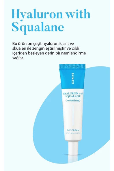 SKIN627,Kore Kozmetik Hyaluronic Asit Ve Squalane Içeren Kırışıklık Karşıtı Göz Kremi ürün görseli 1