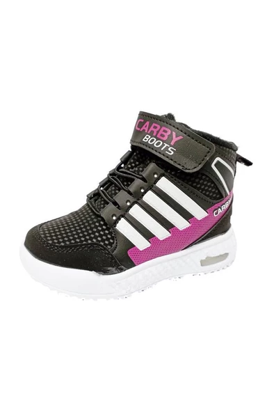 Carby 2021-B Kız Bebe Sneakers Bot Beyaz Fuşya ürün görseli 1