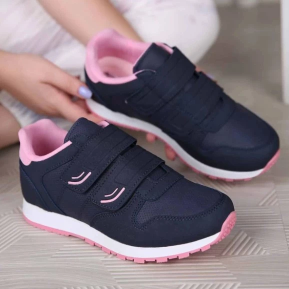 Kadın Çift Cırtlı Spor Ayakkabı Laci Pembe ürün görseli 1