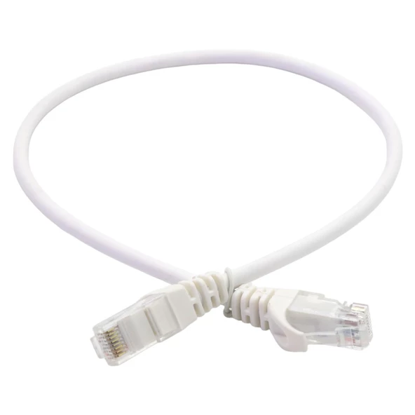 0,50 MT CAT6 UTP LSZH PATCH CORD WHITE ürün görseli 1
