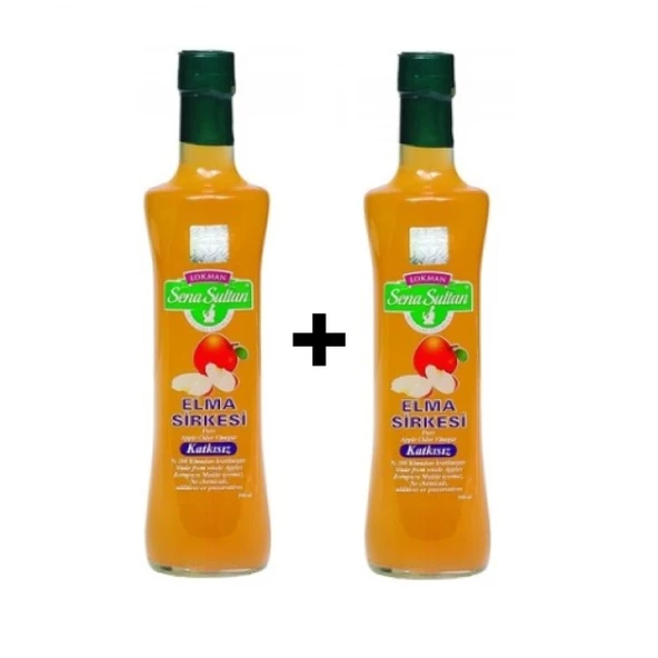 Katkısız Elma Sirkesi 500 G 2Ad, Lokman Sena Sultan ürün görseli 1