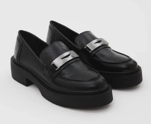Bershka Kadın Vegan Loafer Ayakkabı ürün görseli 1