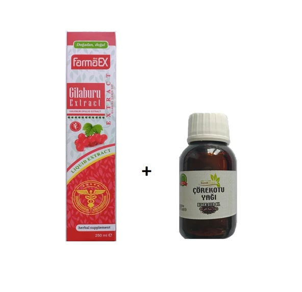 Gilaburu ekstresi 250ml + Çörek otu yağı 50ml Muhteşem 2li Avantajlı set ürün görseli 1