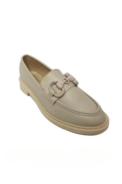Comfort Shoes 302-24 Deri Trend Fashion Tokalı Kadın Babet ürün görseli 1