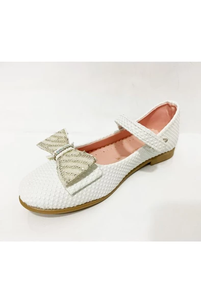 İremsu 9101-24 Baskı Deri Fashion Kız Çocuk Babet 31-36 ürün görseli 1