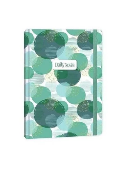 Keskin Color Daily Notes Bubbles Defter Çizgili Ciltli Yeşil A5 80 Yaprak ürün görseli 1