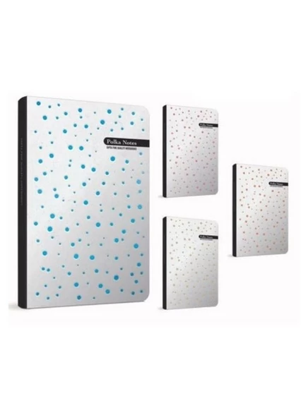 Gıpta 55640 Polka Notes İp Dikişli Sert Kapaklı Defter 13*21 120 Yaprak (1 Adet) ürün görseli 1