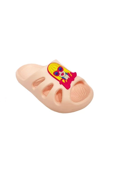Akım E300-24 Barbie Figürlü Suya Dayanıklı Kız Çocuk Terlik 24-35 ürün görseli 1