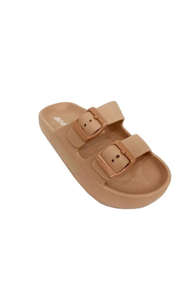 Akınal E282.F.000 Ortopedik Suya Dayanıklı Çocuk Terlik Pastel Kahve 31-36 ürün görseli 1