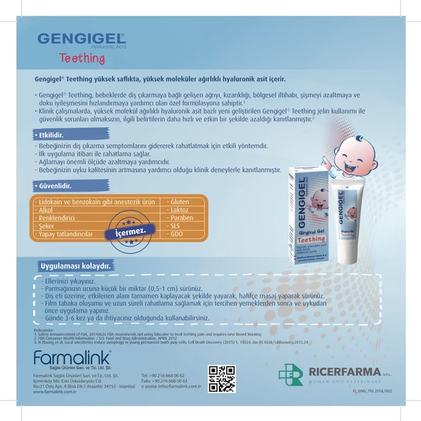 Gengigel Teething Jel Diş Çıkarma Jeli 20 ml - Resim 3