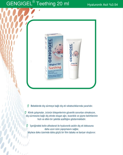 Gengigel Teething Jel Diş Çıkarma Jeli 20 ml - Resim 2