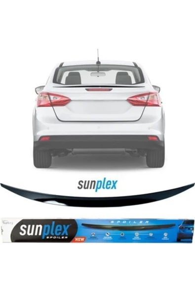 Ford Focus 3 Sedan Bagaj Üstü Spoiler Piano Black Enjeksiyon Baskı 2011-2017 ürün görseli 1