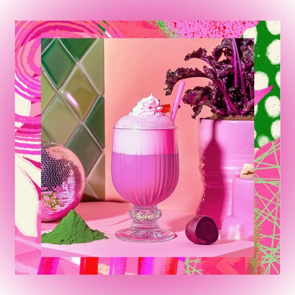 Pink Matcha - Pembe Superfood Matcha Tozu 100 gr ürün görseli 1