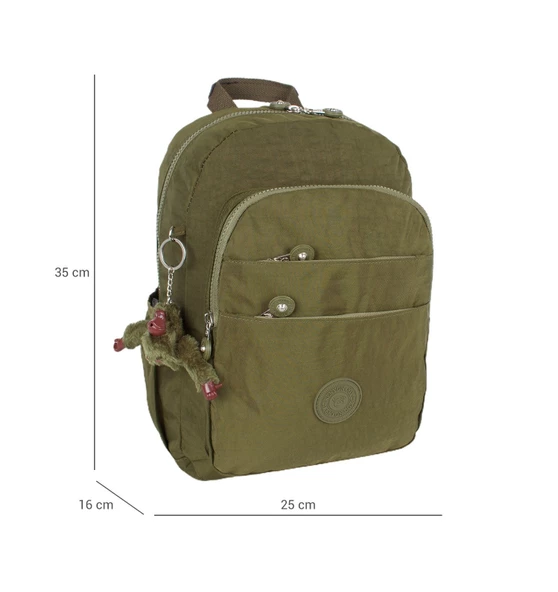 Kenyon Cox Haki 8806 Unisex Klinkır Kumaş Sırt Çantası ürün görseli 1
