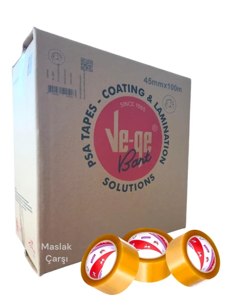 Koli Bandı Ve-Ge Leopar Şeffaf 45mm x 100m 48'li Koli ürün görseli 1