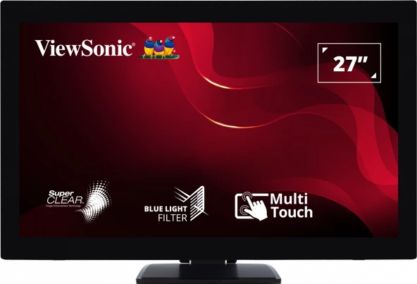 27 VIEWSONIC TD2760 FHD D-SUB+DP+HDMI+USB 10 PARMAK DOKUNMATIK MONITOR ürün görseli 1