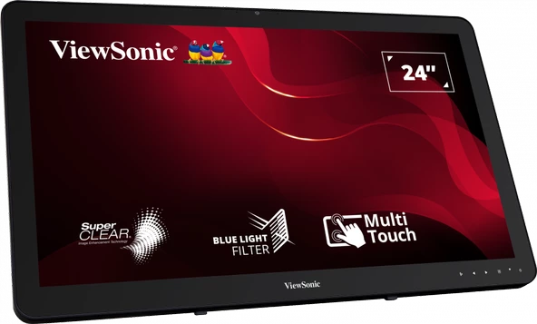 ViewSonic TD2430 24" 82 Hz 25 ms (HDMI+Display) Full HD VA Dokunmatik Led Monitör ürün görseli 1