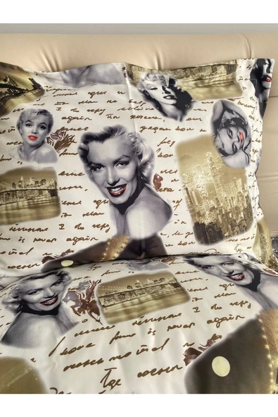 Marilyn Monroe tek kişilik yatak örtüsü - Resim 4
