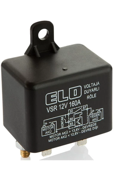 Elo Akü Ayırıcı Gerilime Duyarlı Akıllı Vsr Röle 12v 160a Toz Korumalı ürün görseli 1